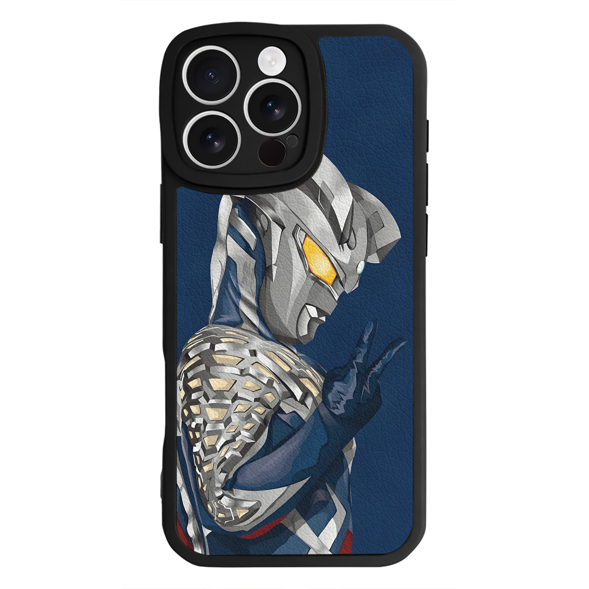 （画像用） ウルトラマン Ultraman 【iPhone 16シリーズ対応】シリコンスマホケース（レザー調） 材質：シリコン